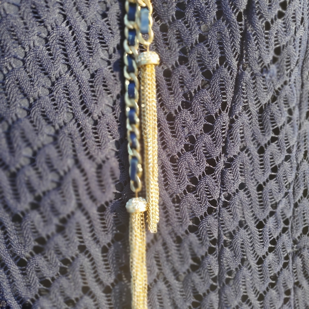 R&K Blue Ombre Crochet Dress - Picture 6 of 12